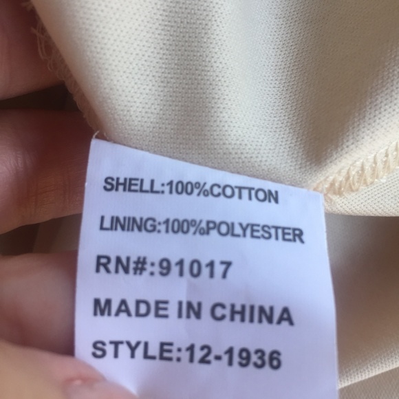 Solitaire Women's Dress Size Medium White/Cream Lace Cotton Date Night - Picture 5 of 6